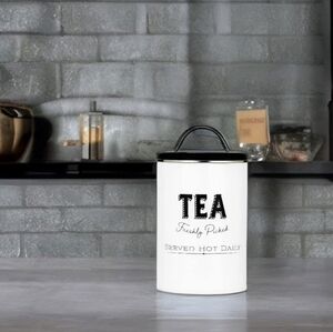 Amici Home Coutry Cottage Metal Tea Canister 42oz